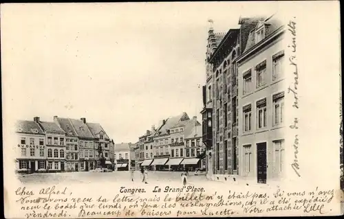 Ak Tongres Tongeren Flandern Limburg, La Grande Place
