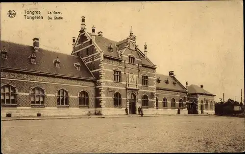 Ak Tongres Tongeren Flandern Limburg, La Gare