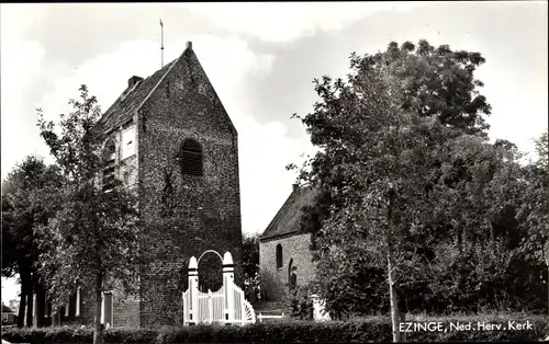 Ak Ezinge Groningen, Ned. Herv. Kerk