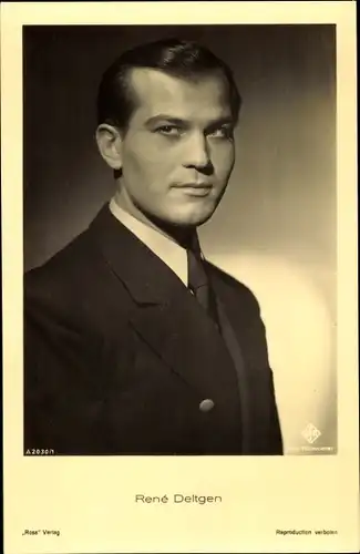 Ak Schauspieler René Deltgen, Portrait