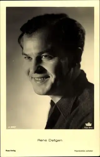 Ak Schauspieler René Deltgen, Portrait