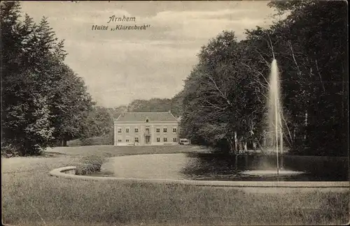 Ak Arnhem Gelderland Niederlande, Huize Klarenbeek