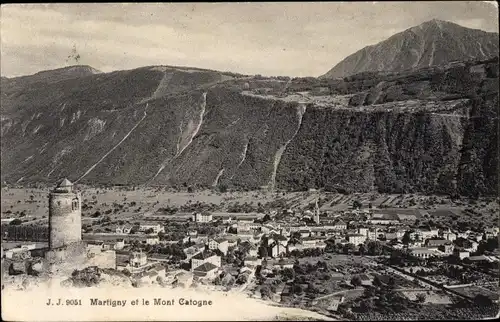 Ak Martigny Kanton Wallis, Le Mont Catogne