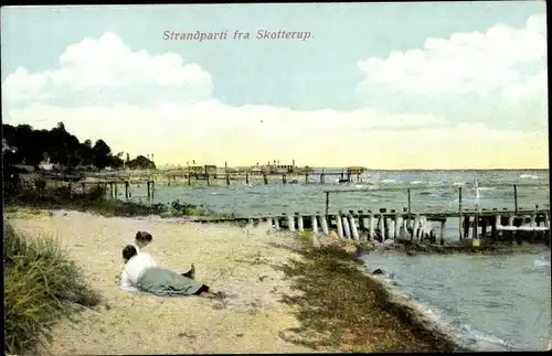 Ak Skotterup Helsingør Dänemark, Strandparti