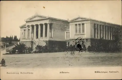 Ak Athen Griechenland, Bibliotheque Nationale