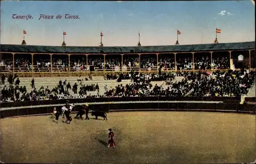 Ak Tenerife Teneriffa Kanarische Inseln Spanien, Plaza de Toros