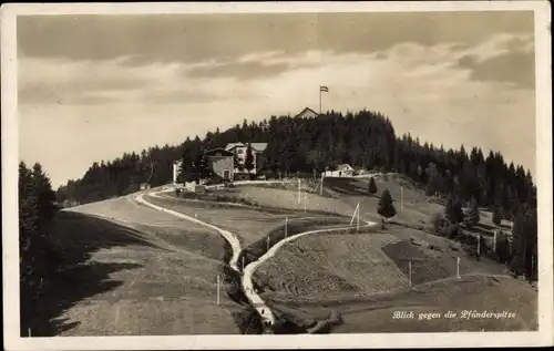 Ak Bregenz am Bodensee Vorarlberg, Blick gegen die Pfänderspitze