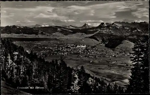 Ak Einsiedeln Kanton Schwyz Schweiz, Panorama