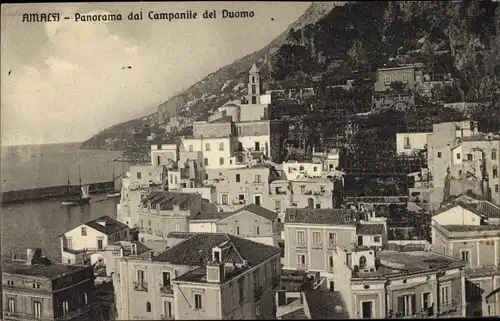 Ak Amalfi Campania, Panorama dal Campanile del Duomo