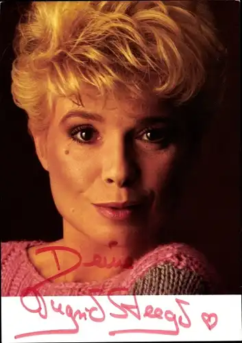 Ak Schauspielerin Ingrid Steeger, Portrait, Autogramm