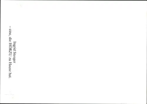 Ak Schauspielerin Ingrid Steeger, Portrait, Autogramm