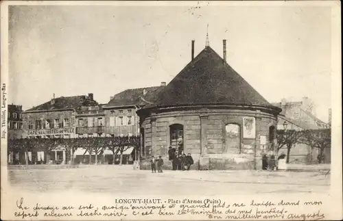 Ak Longwy Haut Meurthe et Moselle, Place d'Armes