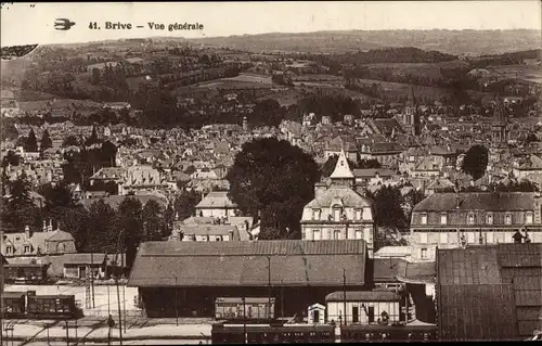 Ak Brive la Gaillarde Corrèze, Vue generale