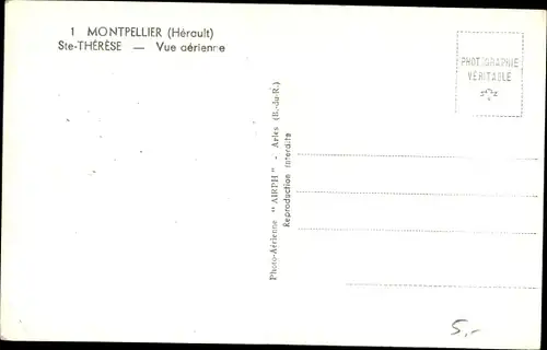 Ak Montpellier Hérault, Sainte Therese, Vue aerienne