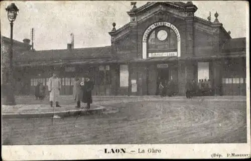 Ak Laon Aisne, La Gare