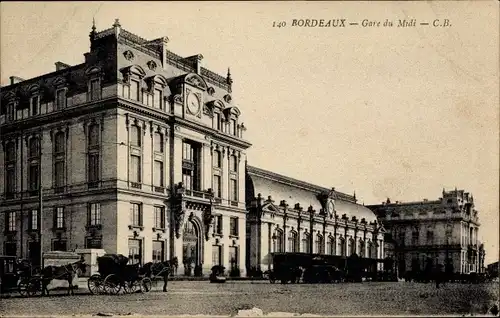 Ak Bordeaux Gironde, Gare du Midi