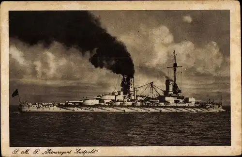 Ak Deutsches Kriegsschiff, SMS Prinzregent Luitpold, Kaiserliche Marine