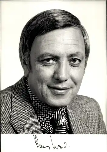 Ak Moderator Hans Mohl, Portrait, Autogramm