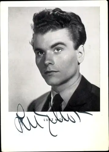 Ak Schauspieler Lutz Moik, Portrait, Autogramm