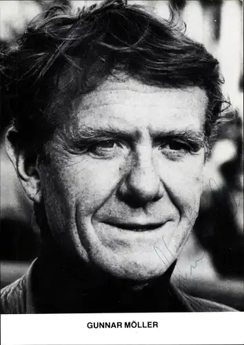 Ak Schauspieler Gunnar Möller, Portrait, Autogramm
