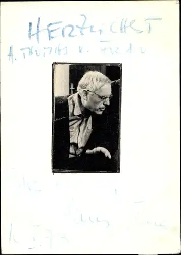 Foto Schauspieler Klaus Höhne, Portrait, Autogramm