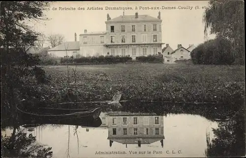 Ak Pont aux Dames Couilly Seine-et-Marne, Maison de Retraite des Artistes Dramatiques