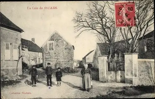 Ak Solers Seine-et-Marne, Un Coin de Solers