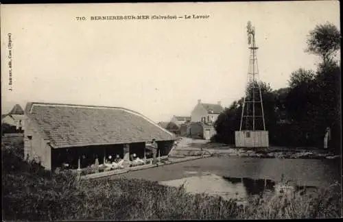 Ak Caen Calvados, Le Lavoir, Windrad