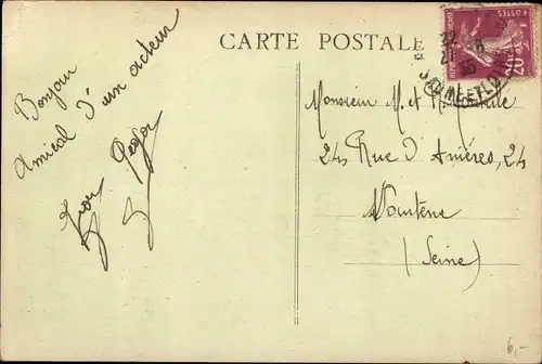 Ak Montceau les Mines Saône et Loire, Arrivee de la Houille, Bergleute