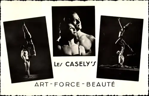 Ak Les Casely's Art Force Beauté, Zirkusartisten, Handstand