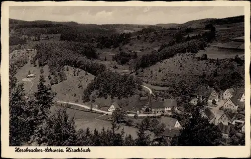 Ak Hirschbach in der Oberpfalz, Blick auf den Ort, Hersbrucker Schweiz