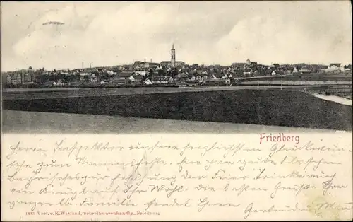 Ak Friedberg in Bayern, Totalansicht der Ortschaft