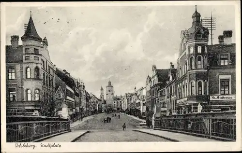 Ak Vilsbiburg in Niederbayern, Partie am Stadtplatz