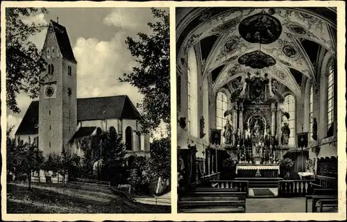 Ak Dorschhausen Bad Wörishofen im Unterallgäu, Wallfahrtskirche, Innenansicht