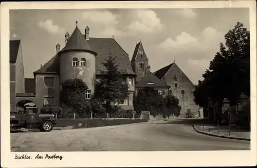 Ak Buchloe im Allgäu, Partie am Postberg, LKW