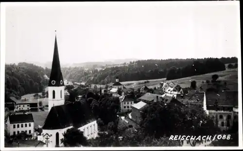 Foto Ak Reischach in Oberbayern, Blick auf den Ort