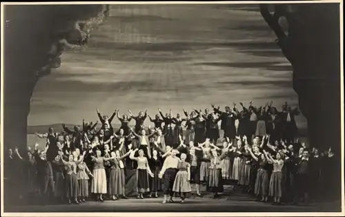 Foto Ak München Bayern, Opernszene, Richard Strauss, Friedenstag