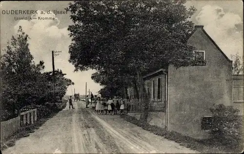 Ak Ouderkerk aan den IJssel Südholland Niederlande, Ijsseldijk, Kromme