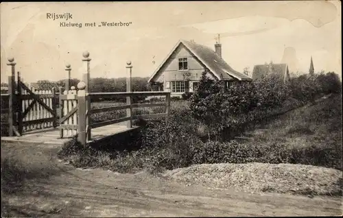 Ak Rijswijk Südholland Niederlande, Kleiweg met Westerbro