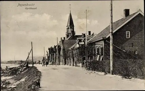Ak Papendrecht Südholland, Kerkbuurt