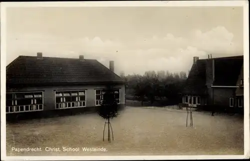 Ak Papendrecht Südholland, Christ. School Westeinde