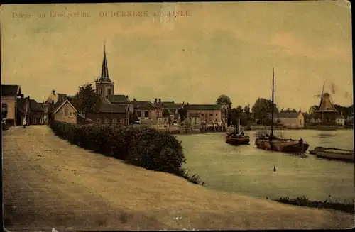 Ak Ouderkerk aan den IJssel Südholland, IJselgezicht