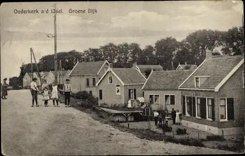 Ak Ouderkerk aan den IJssel Südholland, Groene Dijk