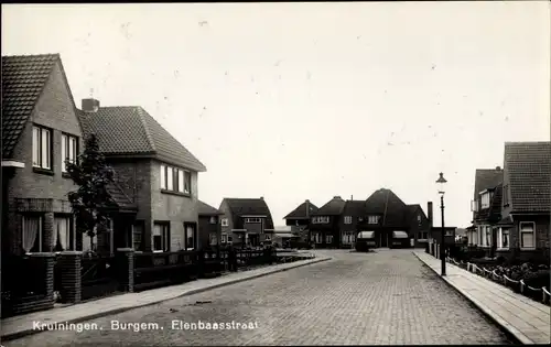 Ak Kruiningen Zeeland, Burgem. Elenbaasstraat