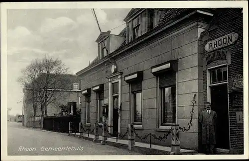 Ak Roon Rhoon Südholland, Gemeentehuis