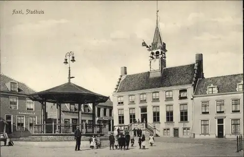 Ak Axel Zeeland Niederlande, Stadhuis