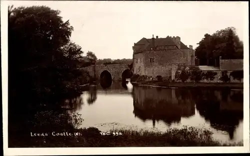 Foto Ak Leeds Yorkshire England, Leeds Castle