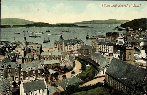 Ak Oban Schottland, Village, Sound of Mull