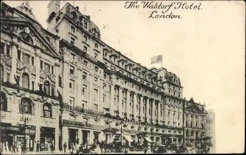 Ak London City England, The Waldorf Hotel