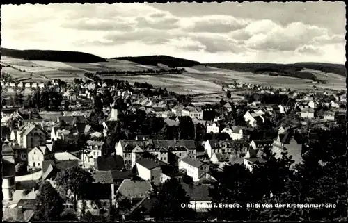 Ak Olbernhau im Erzgebirge, Blick von der Kretzschmarhöhe